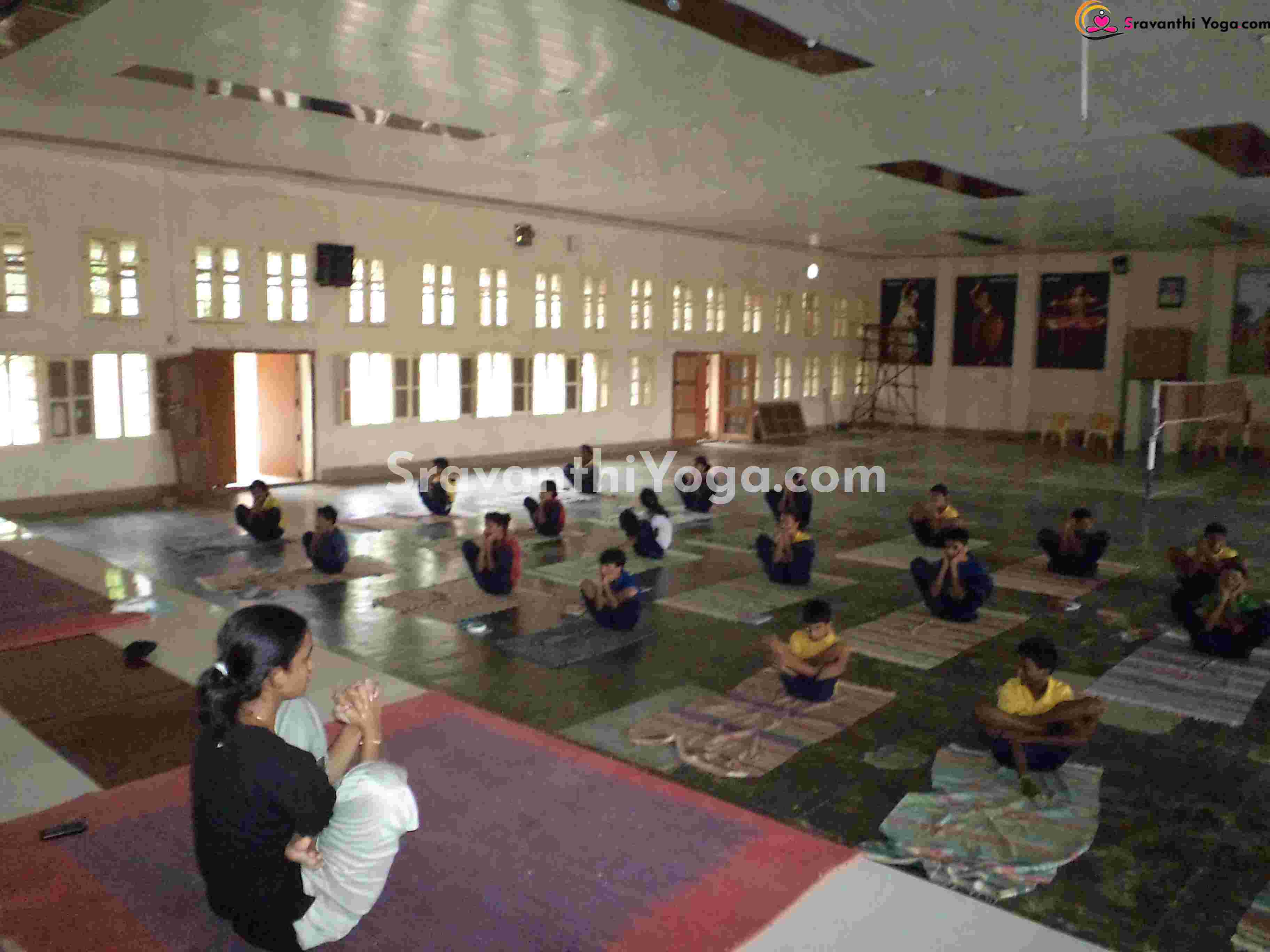 coaching camp at guntur navodaya2-yoga sravanthi