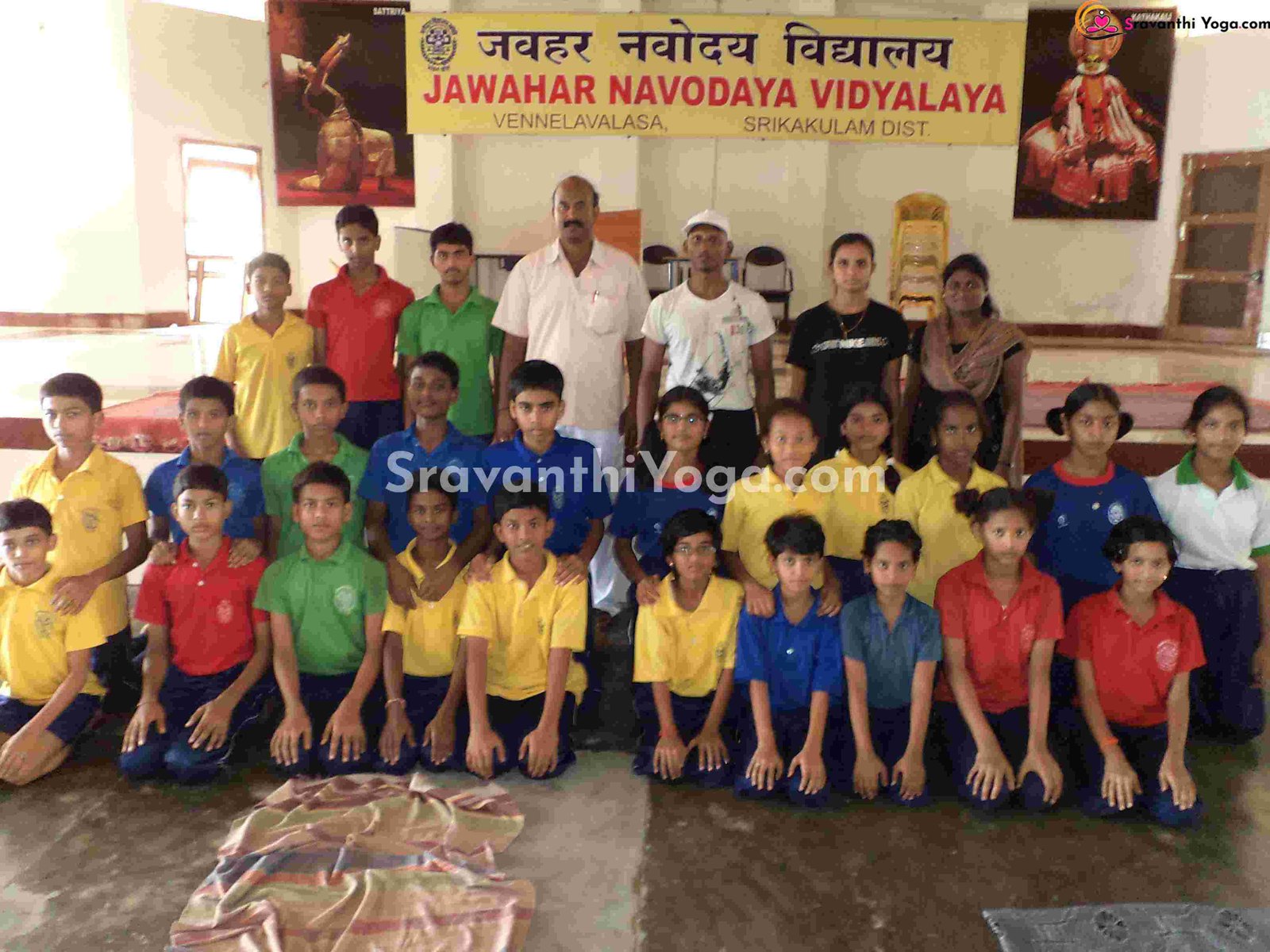 training at national coaching camp in Navodaya srikakulam-yoga sravanthi